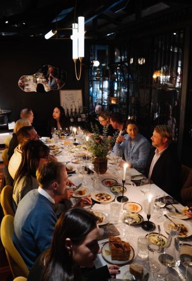 Private dining event at Cherubino City Cellar wine bar in Subiaco, Perth, set for intimate functions and group gatherings