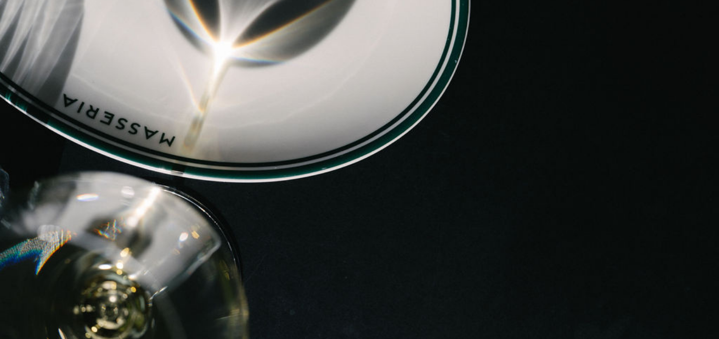 Close-up of a glass with a dark background